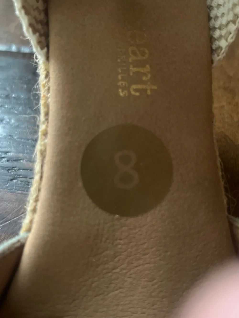 Paseart sage mint green suede ankle strap espadrille wedge sandals Sz. 8